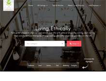 Tablet Screenshot of livingethically.co.uk